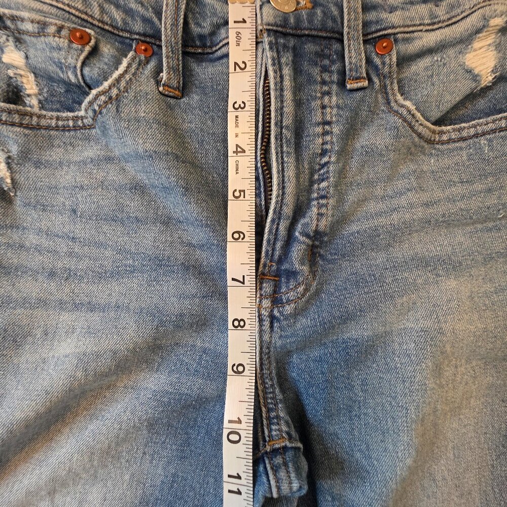 Madewell "The Perfect Vintage Jean" Distressed Denim Women's Jeans, Size 25 - Picture 5 of 9